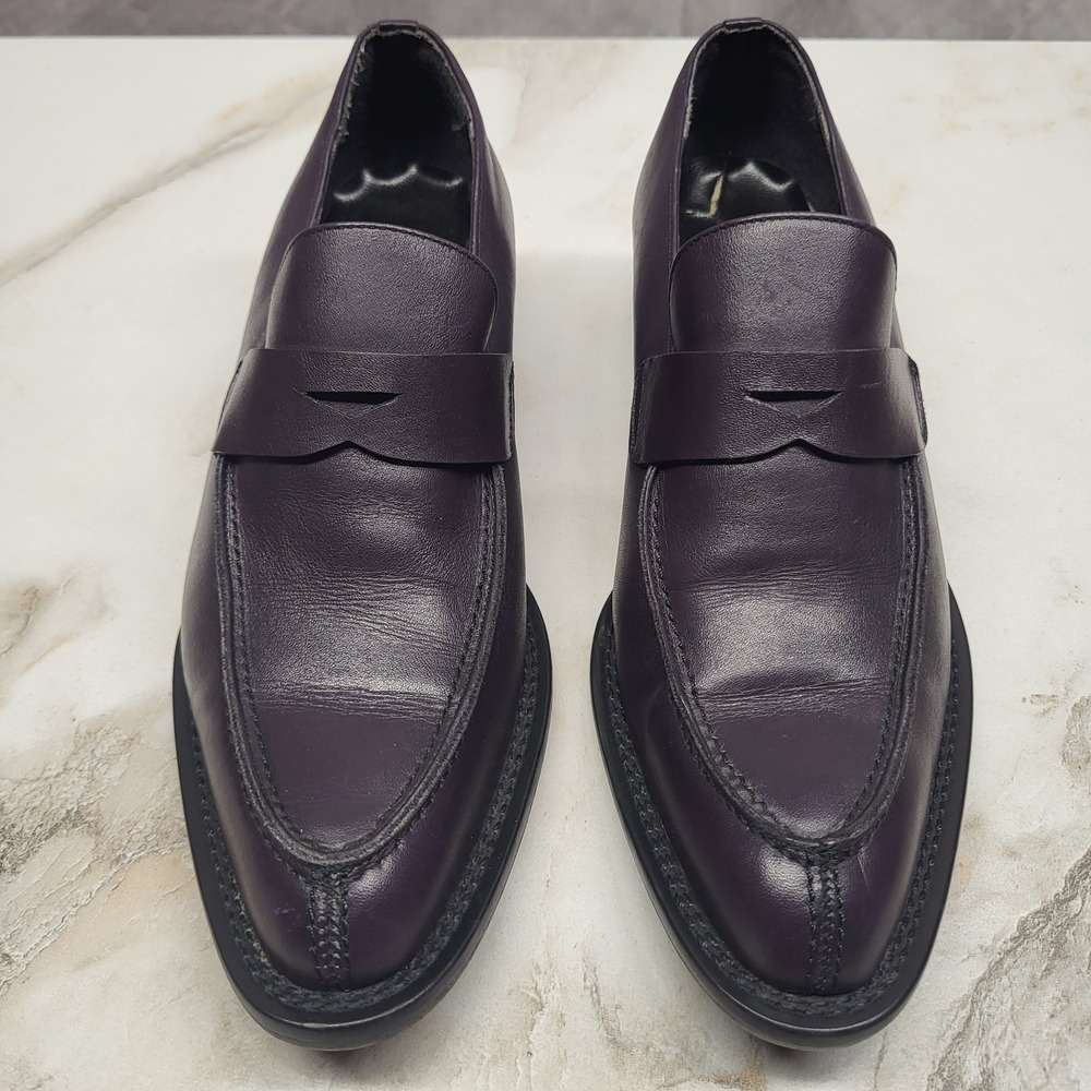 Steve Madden Penny Loafers Dark Purple Plum Size 7.5 B